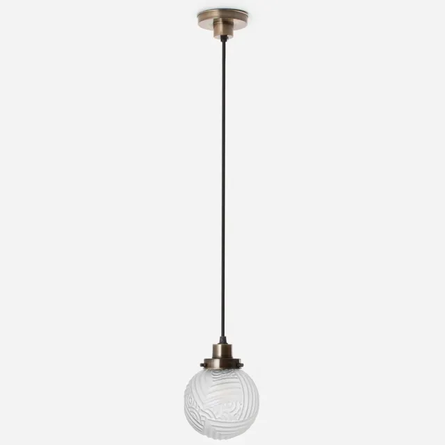 Coloured by Art Hanglamp aan snoer Nouveau Romance Geëtst 20's Brons - Art Deco Trade