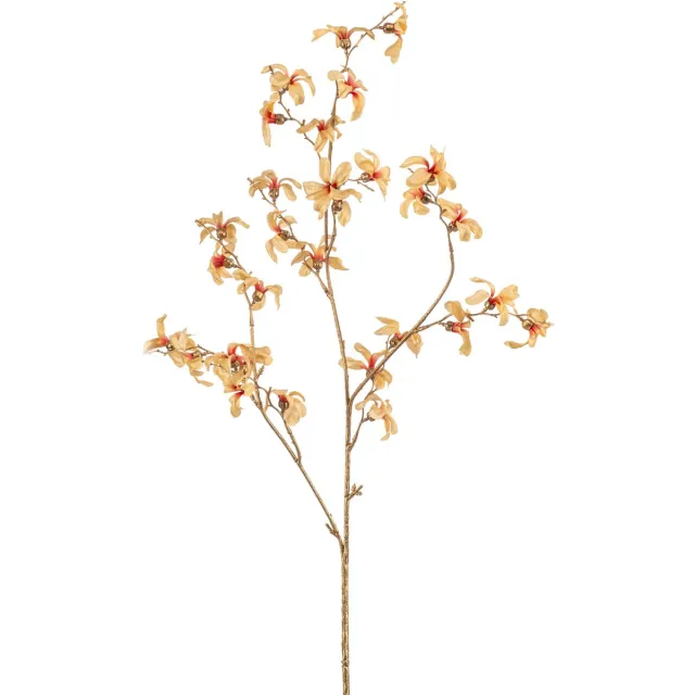 Emerald Kunstbloem Forsythia 85cm peach/goud - Kunstplant voor binnen
