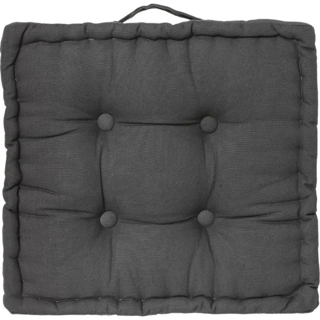 Atmosphera DELUXE stoelkussen - Zitkussen - 40x40 cm - 8cm dik -grijs