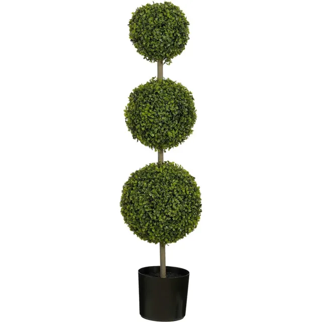 Mica Decorations Kunstplant Buxus - 30x30x120 cm - Polyethyleen - Groen