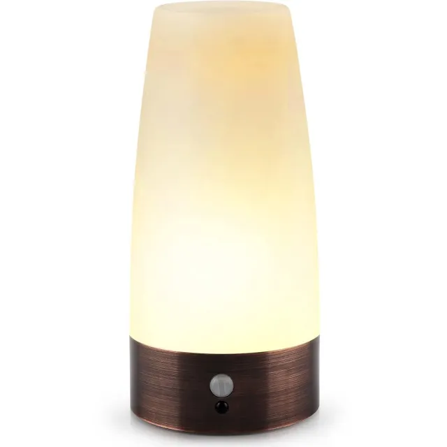 Lexium Store Sensor lampjes met bewegingsmelder - Wit - Ronde LED Nachtlamp - Met PIR en Lichtsensor - Voor Binnengebruik