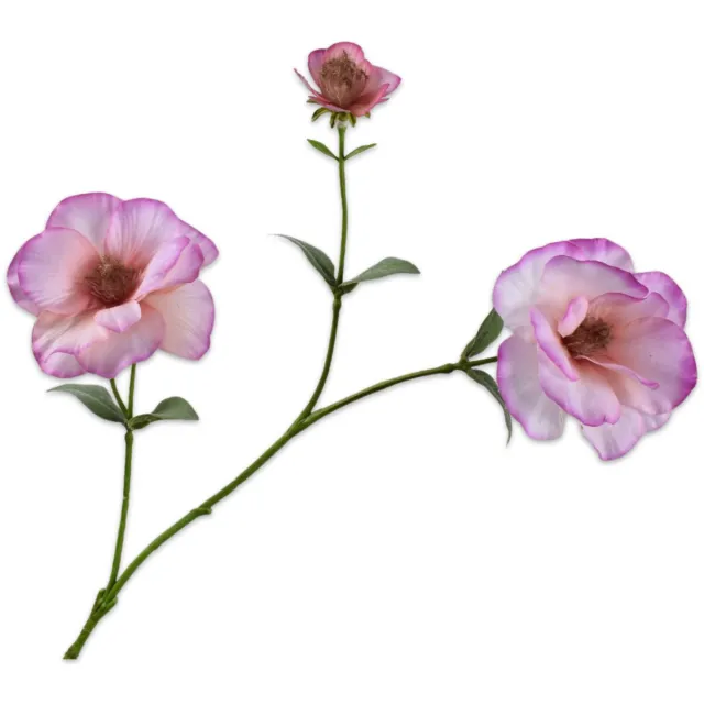 Silk-ka Kunstbloem - roze - H72 cm - 2 stuks