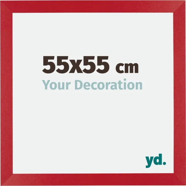 yd. Your Decoration - Fotolijst 55x55 cm - MDF - Rood - Mura