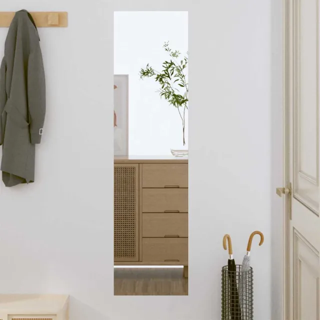 vidaXL Wandspiegel 30x100 cm rechthoekig glas Zilver