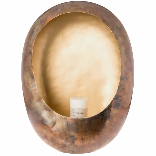Riverdale Windlicht Lisa - H60cm - koper Koper