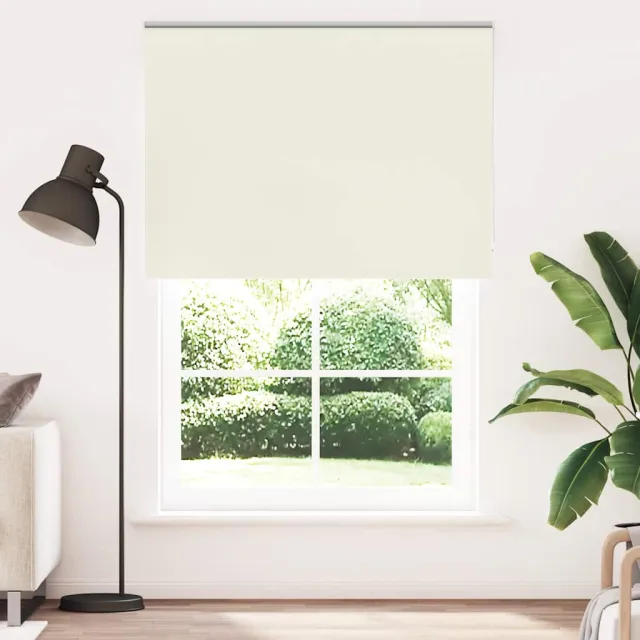 vidaXL Rolgordijn verduisterend 150x210 cm stofbreedte 146,6 cm Wit