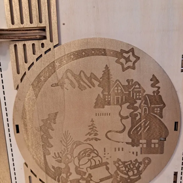 HD hout en design Adventskalender Herbruikbaar Beige