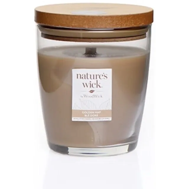Nature's Wick Golden Hay Medium Tumbler - 65 branduren Ivoor