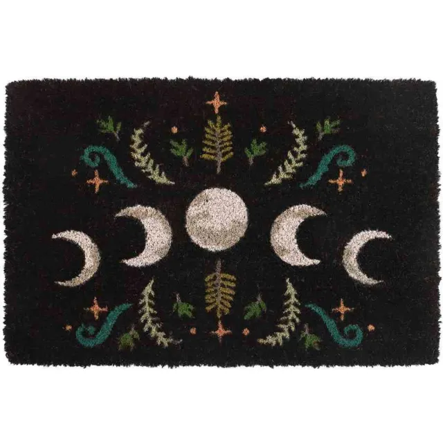 Something Different Black Dark Forest Moon Phase Deurmat - Multicolours