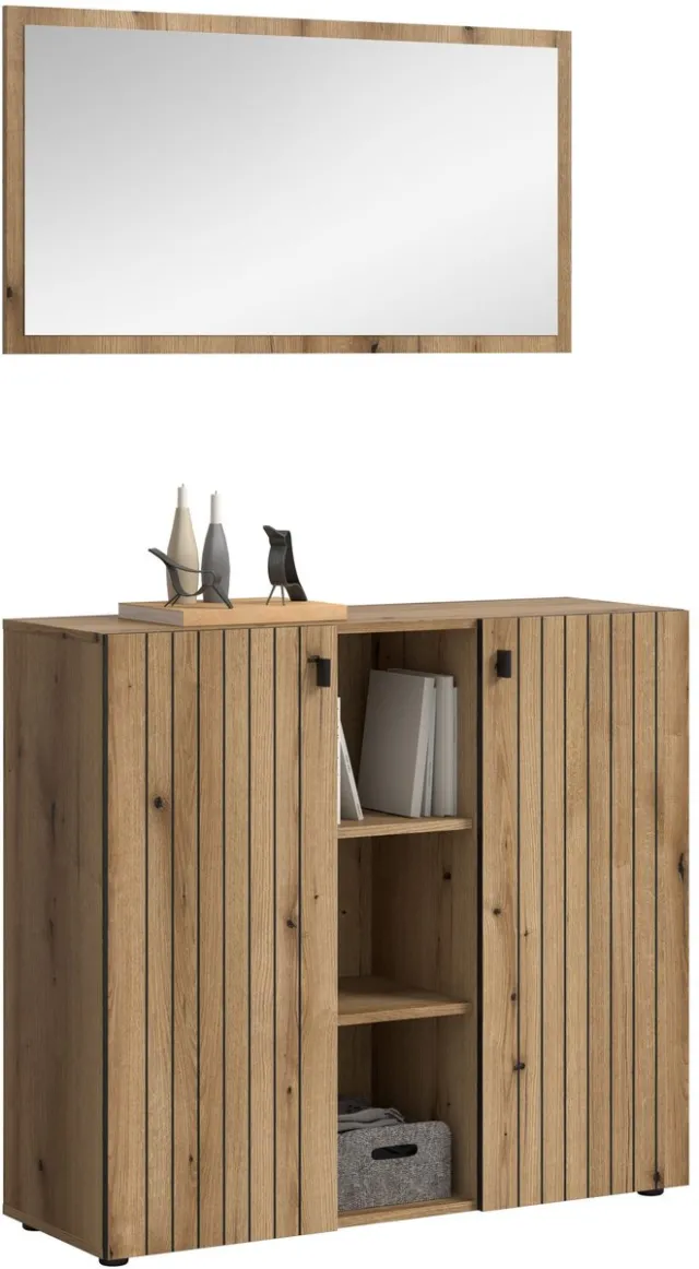 Furnilux Modulaire Garderobecombinatie Op Wieltjes - Flexibele Opbergoplossing Bruin