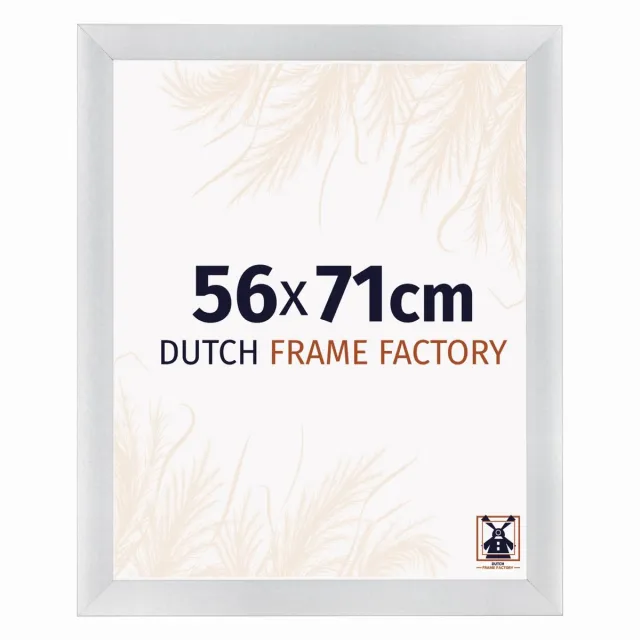 Dutch Frame Factory Fotolijst 56x71 cm - MDF - Zilver Mat - Praag