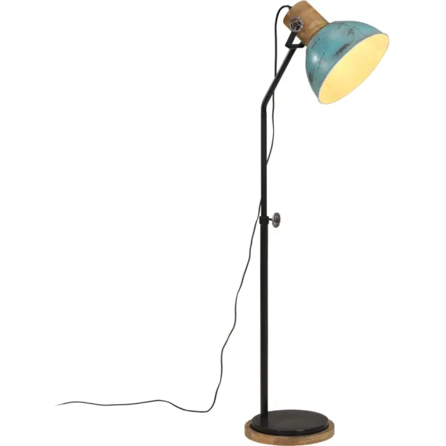 vidaXL Vloerlamp 25 W E27 30x30x100-150 cm verweerd blauw