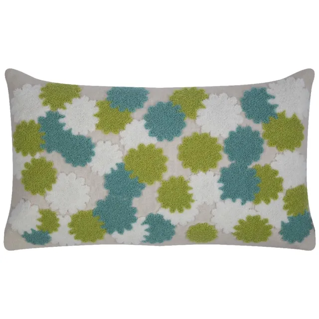 Mars & More Miley Kussen groen blauw 30x50cm
