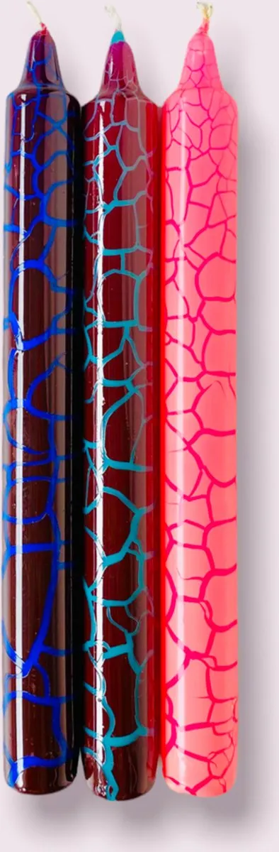Pink Stories Wild Candles Jaguar - Dinerkaars Dip Dye Multi