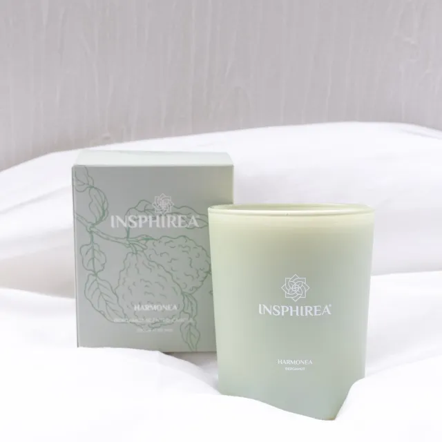 Insphirea Harmonea Geurkaars - Bergamot en Citrus - 200 g Groen
