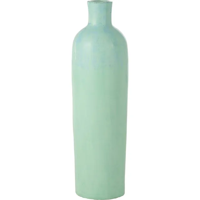 J-Line vaas Justine Terracotta - beton - blauw - large