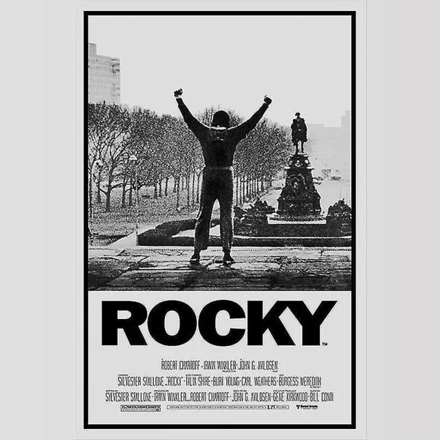 all about movies originele filmposter Rocky Sylvester Stallone 91,5 x 61 cm poster zwart