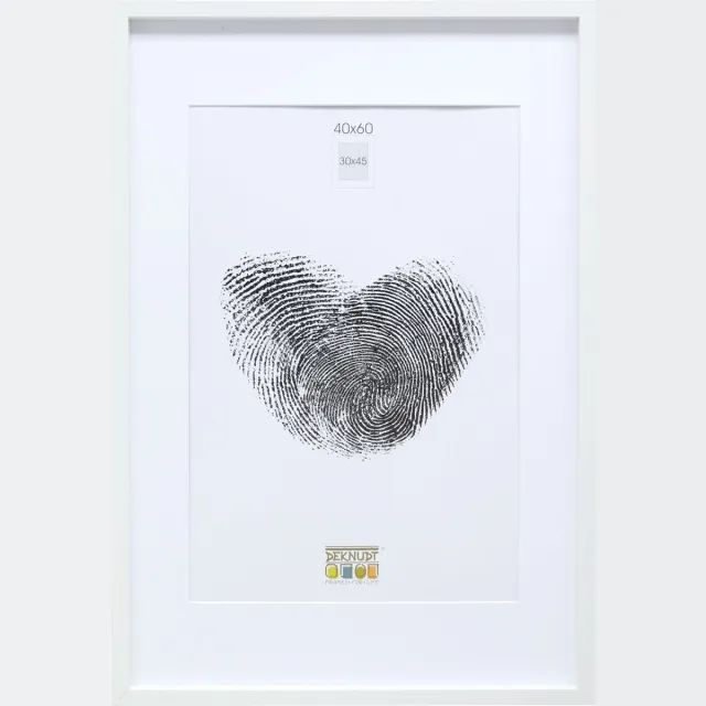 Deknudt Frames fotolijst - wit met passe-partout - 30x45 cm / 40x60 cm
