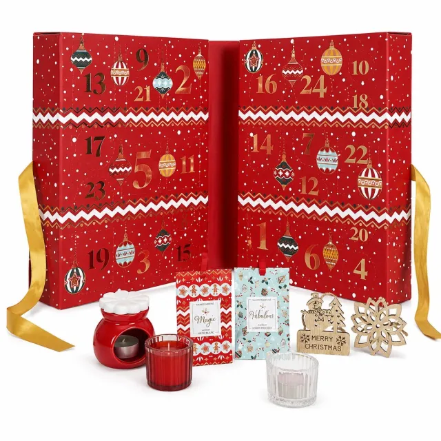 CMP Paris Kerstmis Adventskalender - 34 x 25 x 14 cm - Rood