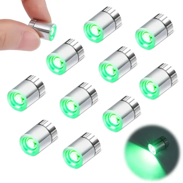 longziming Mini LED Lampjes Set - Kleine LED Verlichting - Decoratieve Lampjes - Compact formaat - Eenvoudige bediening - Kunststof - Sfeervolle verlichting - Veelzijdig gebruik - Energiezuinig - 10 stuks (groen licht)