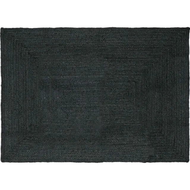 vidaXL Gebied Tapijt Donkergrijs 240 x 340 cm Jute