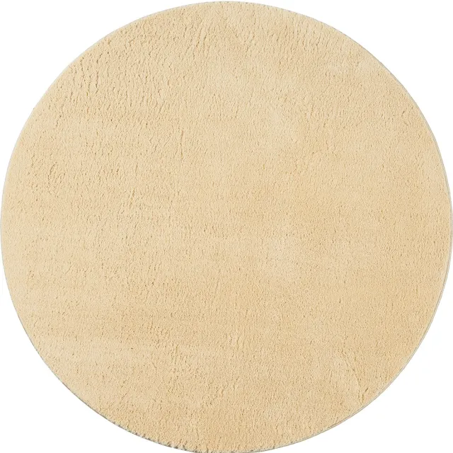 Mia´s Teppiche Mia’s Teppiche Taos – superzacht kortflor vloerkleed met antislip rug, wasbaar, goud, 120 cm rond