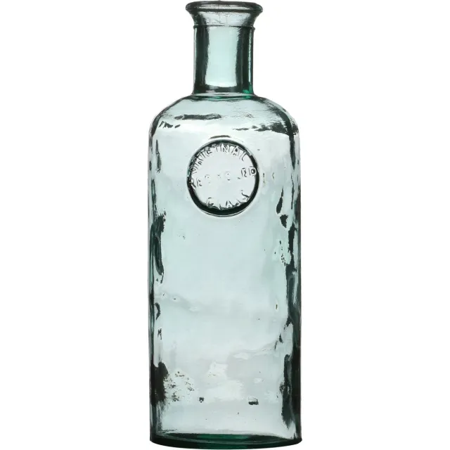 Natural Living Bloemenvaas Olive Bottle - transparant - glas - 13 x 27 cm - Fles vazen