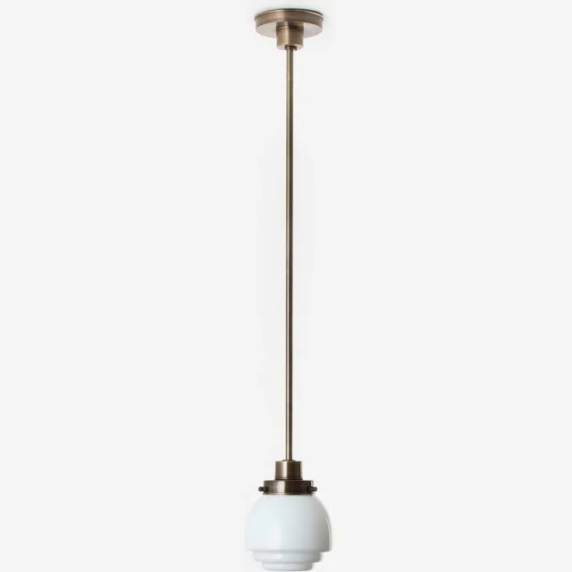 Coloured by Art Hanglamp Gispen Vlak 20's Brons - Art Deco Trade