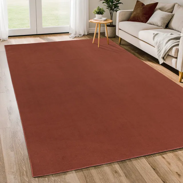 Muratap Relax Samba - Wasbaar Effen Vloerkleed - Uni Tapijt - Terra- 240x340 CM
