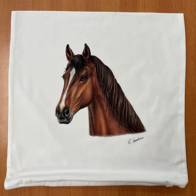 Mariele World Kussen ~Pferd Weiss / Flauschig ~ Paard Design