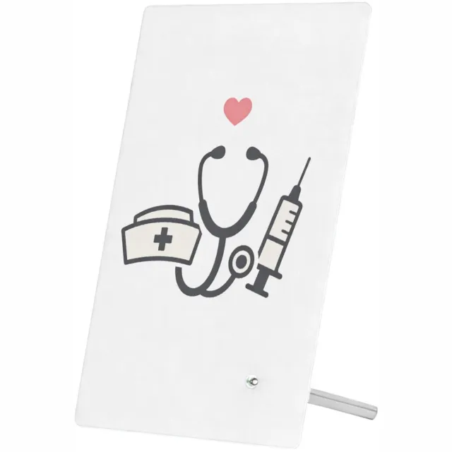 Mr Cadeautjes Glasframe 11 x 16 - design Minimalistische waarderingsprint voor een andere zorg- of on | cadeau Wit