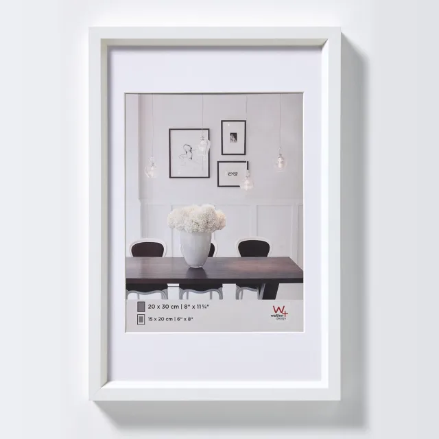 Walther Steel Style - Kunststof lijst - Fotoformaat 15x20 cm - Wit