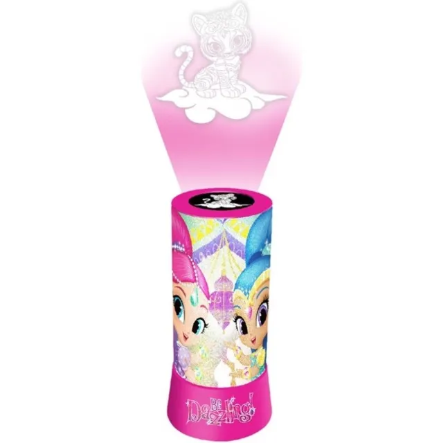 Kids Euoswan SL Nachtlamp Shimmer en Shine met projectie (led) paars
