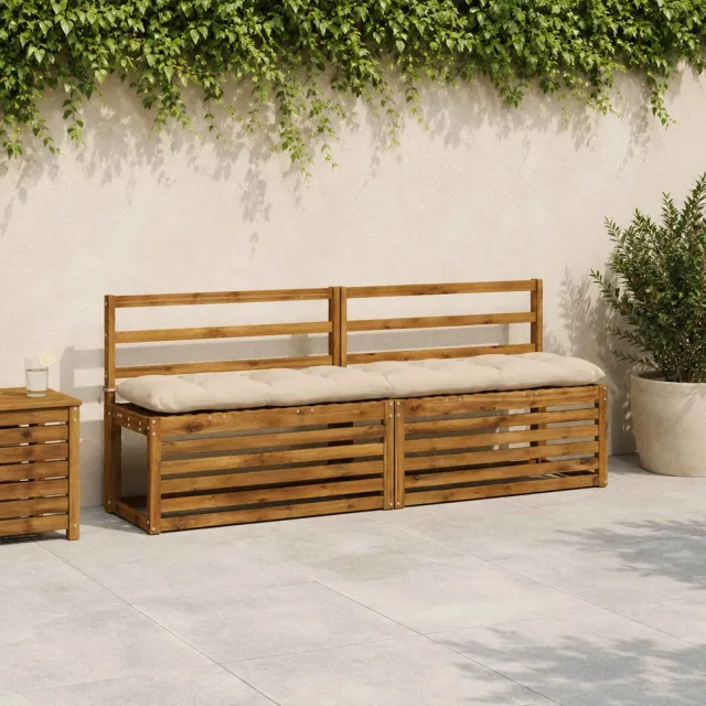 vidaXL Bankkussen VIANEN 100% Polyester Crèmekleurig 190 x 30 x 12 cm