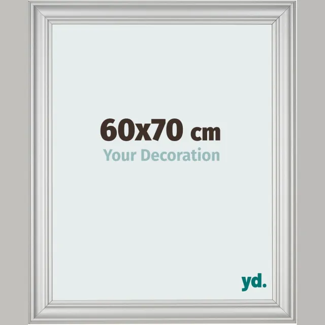 yd. Your Decoration - Fotolijst 60x70 cm - MDF - Zilver Mat - Lazio