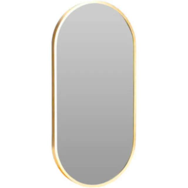 H&S Collection Spiegel Florence - 60 x 30 cm - aluminium - goud - wandspiegel Goudkleurig