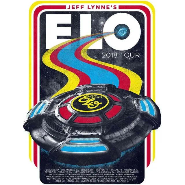 Rock Off Poster - Electric Light Orchestra Tour - 61 X 45.7 Cm - Multicolor multicolours