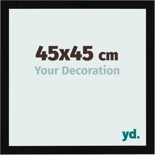 yd. Your Decoration - Fotolijst 45x45 cm - MDF - Zwart Hoogglans - Bologna