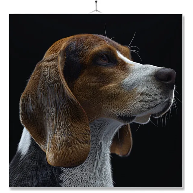 MC Living Tegel Met Opdruk | Geschenk | Dier | Closeup | Beagle Ontwerp 2