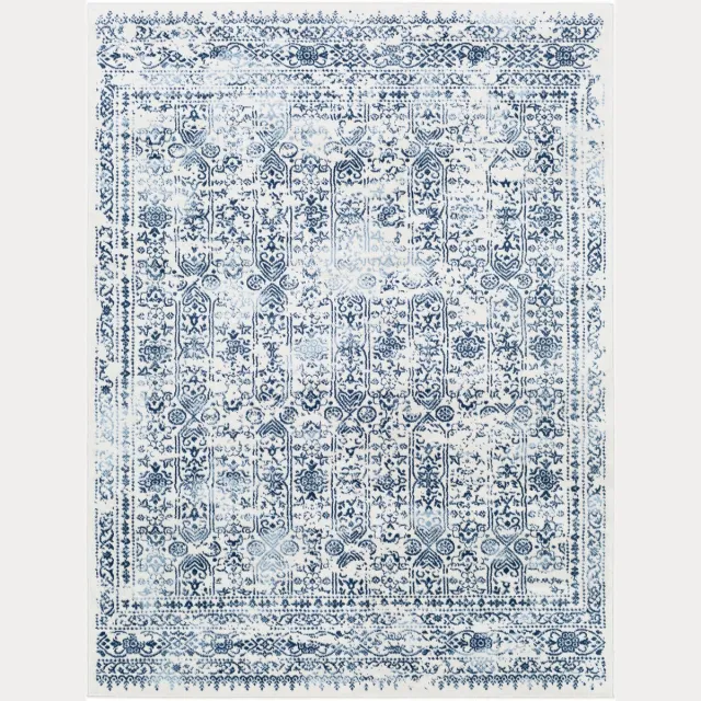 Surya Vicky vloerkleed vintage oosters donkerblauw