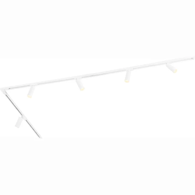 LEDVION LED Railverlichting 3M + 5 Railspots (5W - 2700K - Wit - Dimbaar) - 1-Fase