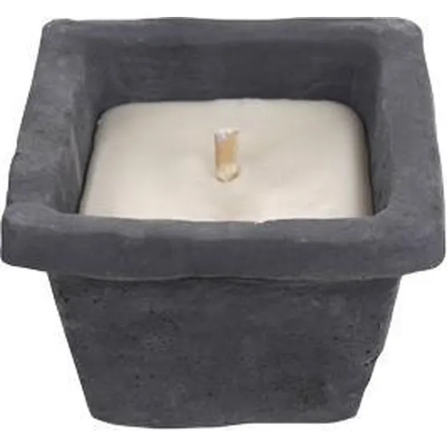 Hautekiet Recandle - 19 cm x 19 cm - Vierkant - Antraciet - 55 Branduren