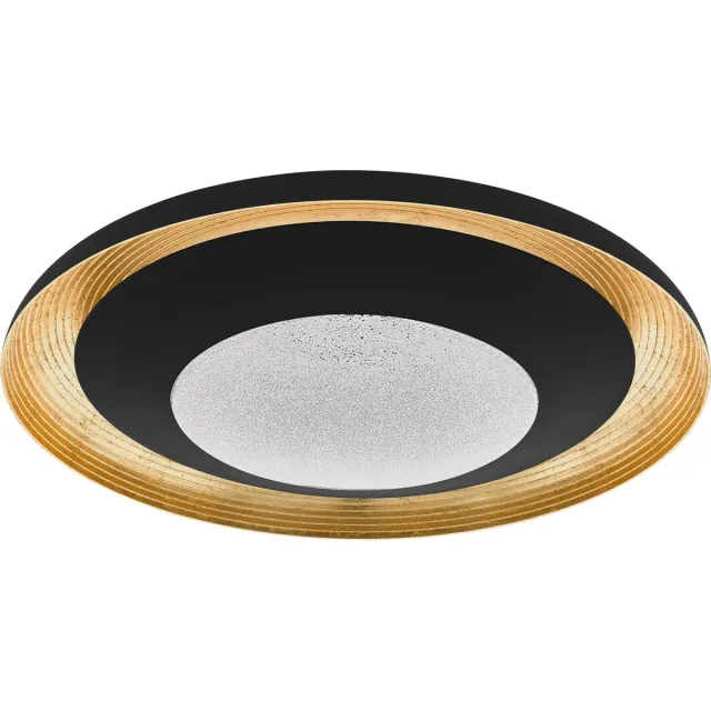 EGLO Canicosa 2 - WDL - 2 lichts - Ø49,5 cm - LED - Zwart - Goud zwart, goud