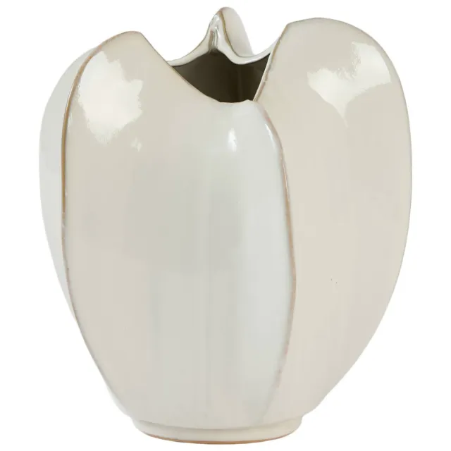 Light & Living keramieken vaas 21x25 cm - gebroken wit