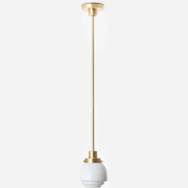 Coloured by Art Hanglamp Gispen Vlak 20's Messing - Art Deco Trade