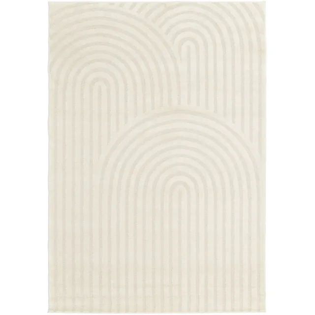 AFK Living Zacht en comfortabel grafisch tapijt ARCADE beige