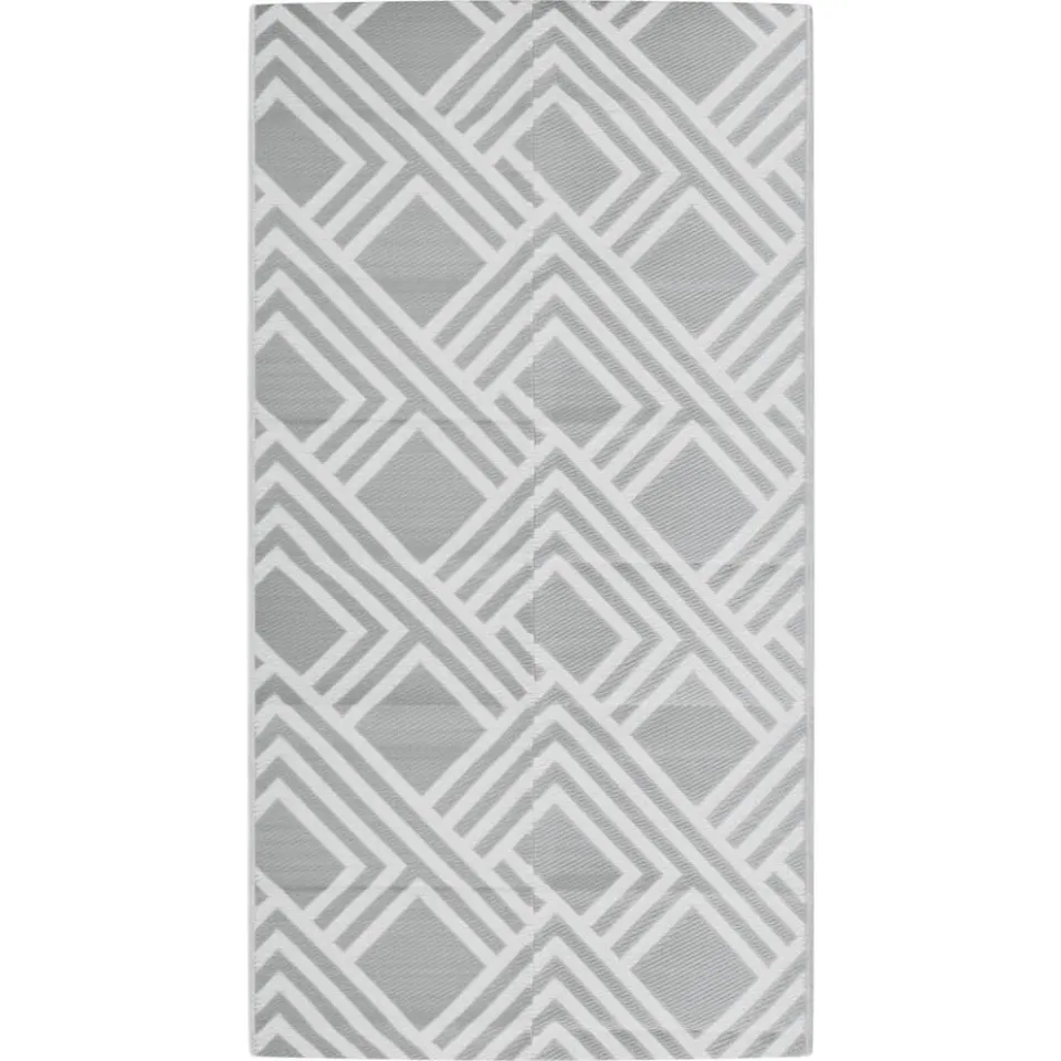 vidaXL Buitenkleed ARAKIL 80x150 cm PP grijs