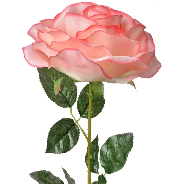Clayre & Eef Kunstbloem Roos 75 cm Roze Kunststof