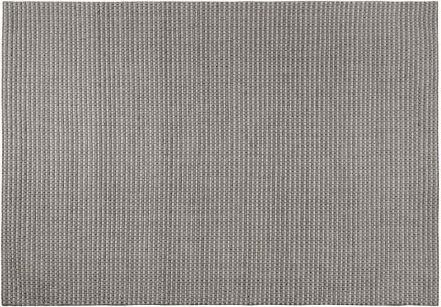 Beliani KILIS - Laagpolig vloerkleed - Donkergrijs - 160 x 230 cm - Wol