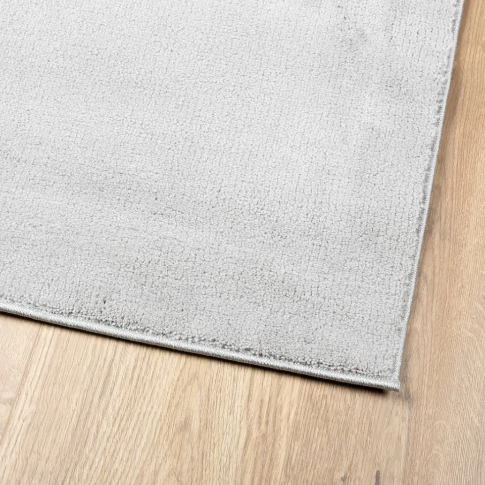 vidaXL Vloerkleed OVIEDO laagpolig 160x230 cm grijs, foto 4